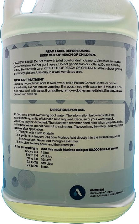 Acide chlorhydrique - 4 L