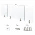 Tempered Glass Fence Kit - 12mm Clear — Six-Panel Kit (25 Feet)