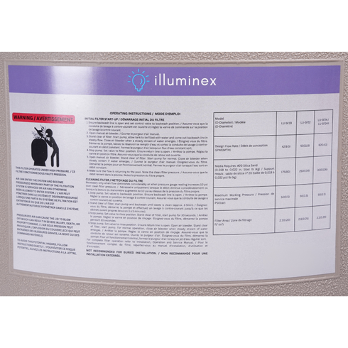 Illuminex - AquaCrystal 24" Sand Filter 2" Ports