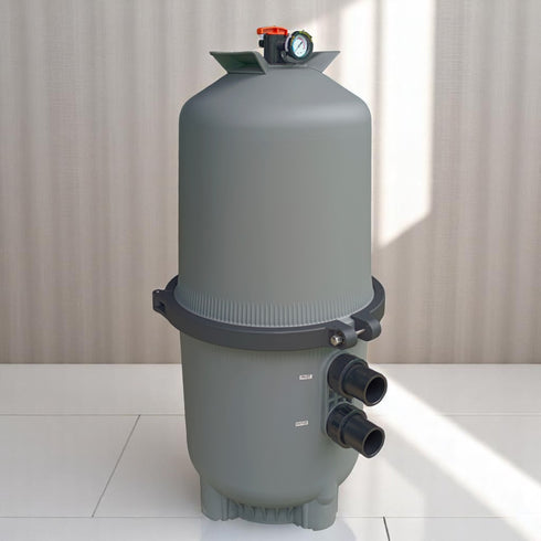 Moov 400 Pool Filter2 – full-body image with fittings