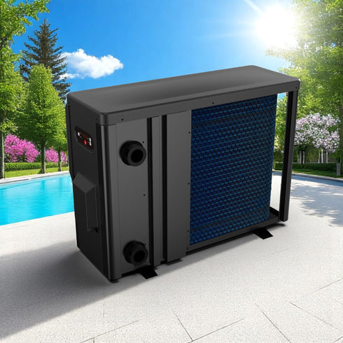 Moov MR550 reversible heat pump – poolside installation
