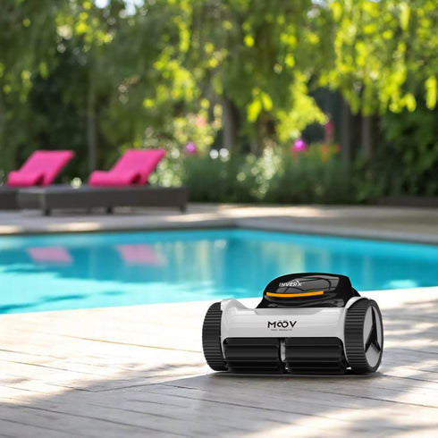 Moov Reliant robotic pool cleaner with anti-tangle cable and large filter