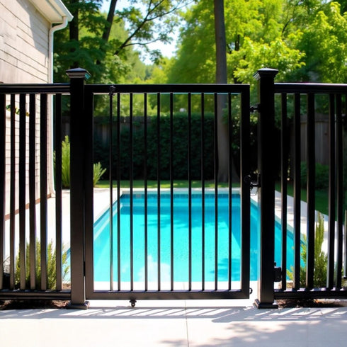 Metallic Pool Fence