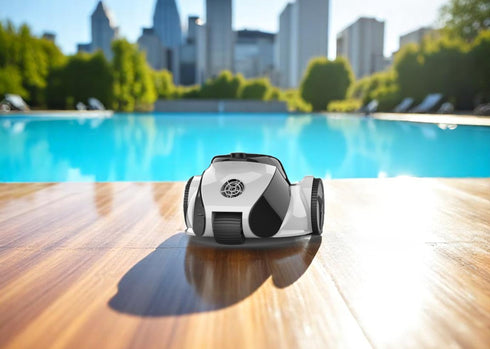 Moov Reliant robotic pool cleaner with anti-tangle cable and large filter