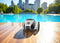 Moov Reliant robotic pool cleaner with anti-tangle cable and large filter